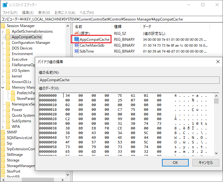 Lecture01_AppCompatCache_regedit